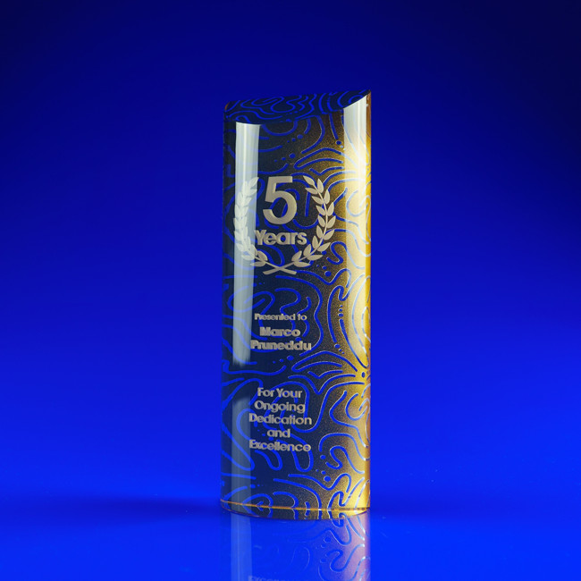 Custom Printed Strata Crystal Award - Image 4