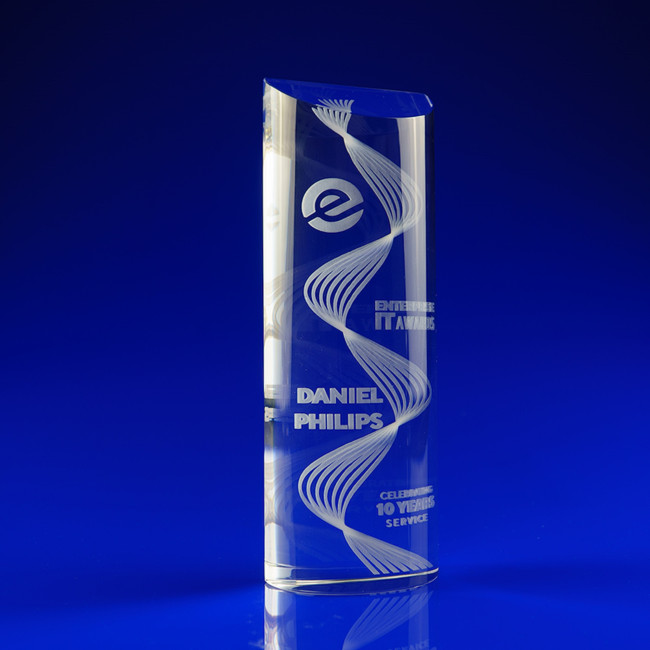 Custom Printed Strata Crystal Award - Image 5