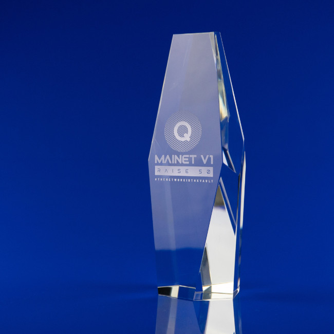 Custom Printed Matrix Crystal Award - Image 2