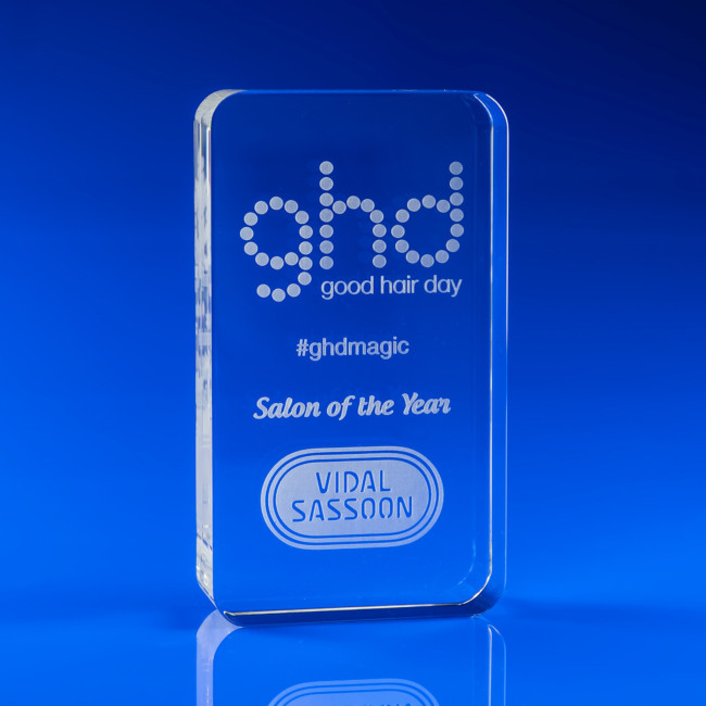 Custom Printed Limelight Crystal Award, 150 - Image 1