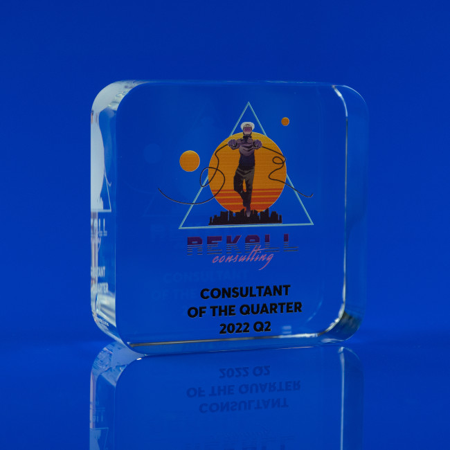 Custom Printed Limelight Crystal Award, 90 - Image 1