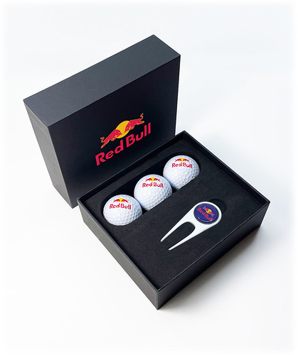 Custom Printed Revo 3 Ball Golf Mini Presentation Box