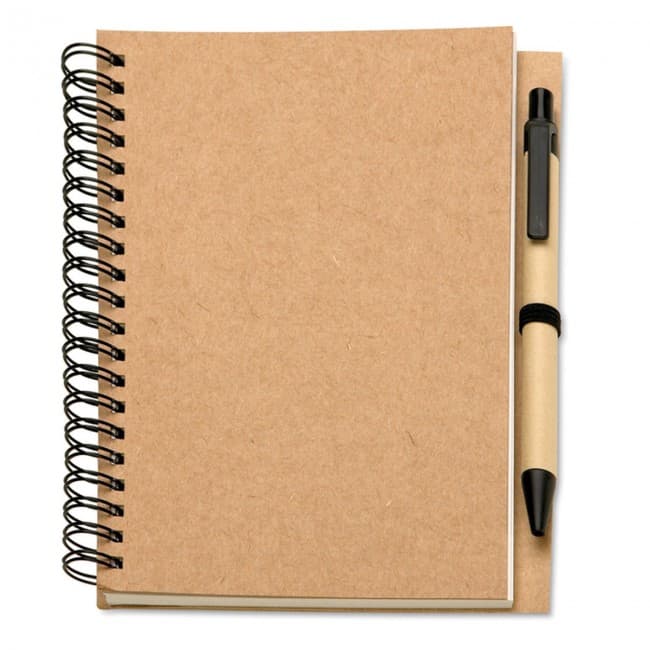 Custom Printed Recycled Paper Notebook & Ballpen - Image 5