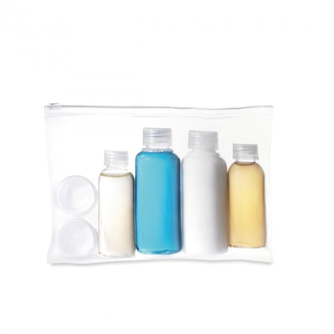 Custom Printed Travelling Pouch With Bottles - Image 7