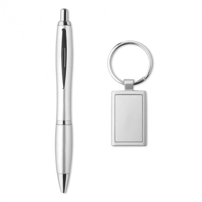 Custom Printed Ball pen and key ring set - Image 3