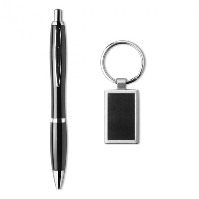 Custom Printed Ball pen and key ring set - Image 2