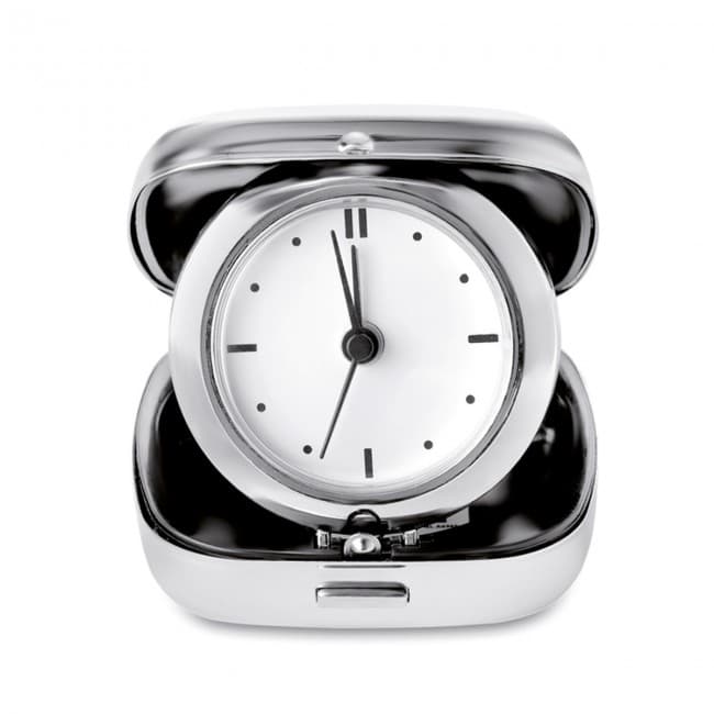 Custom Printed Metal travel alarm clock - Image 1