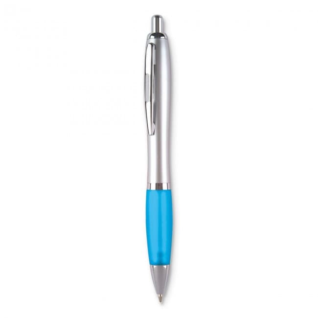 Custom Printed Rio Satin Blue ink Ball pen - Image 2