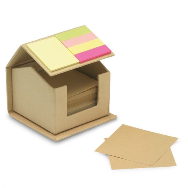 Custom Printed Recycled Memo/Sticky Notes Dispenser - Image 2