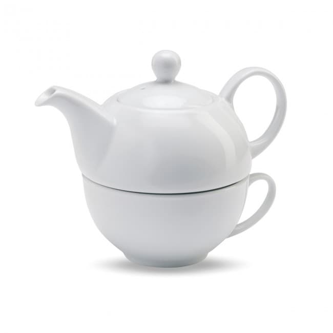 Custom Printed Teapot And cup Set 400ml - Image 7