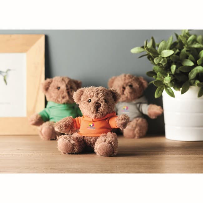 Custom Printed Teddy Bear Plush With Hoodie - Image 7