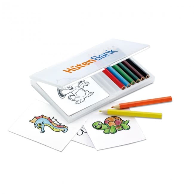 Custom Printed Wooden Pencil Colouring Set - Image 3