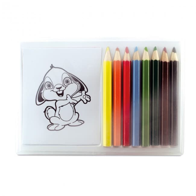 Custom Printed Wooden Pencil Colouring Set - Image 2