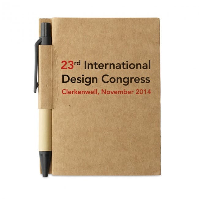 Custom Printed Recycled Notebook With Pen - Image 7