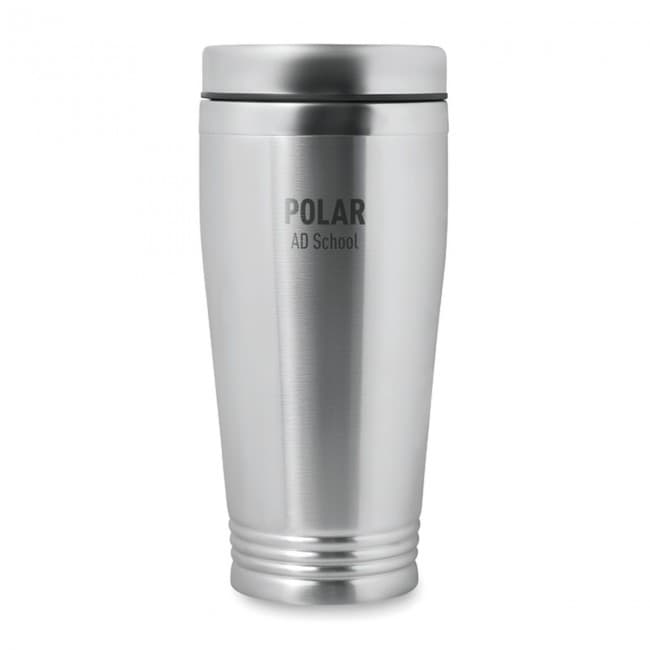 Custom Printed Double Wall Travel Cup 400ml - Image 1