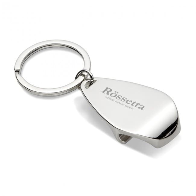 Custom Printed Metal Bottle Opener Keyring - Image 1