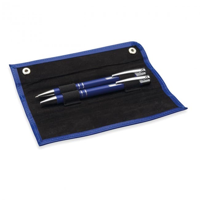 Custom Printed Pen and pencil set in PU pouch - Image 8