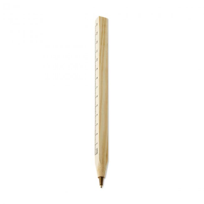 Custom Printed Wooden Ruler Pen - Image 1