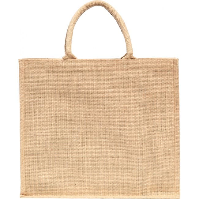 Custom Printed Whitstable Jute Tote Bag - Image 1