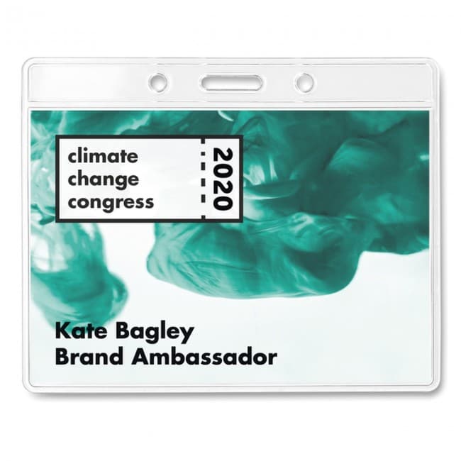 Custom Printed Transparent Badge 10x8cm - Image 2