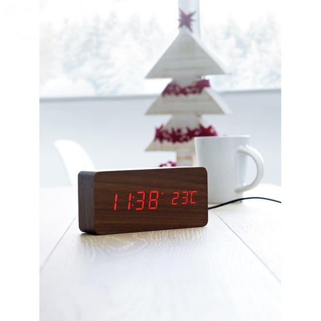 Custom Printed LED clock in MDF - Image 2