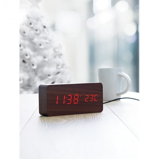 Custom Printed LED clock in MDF - Image 3