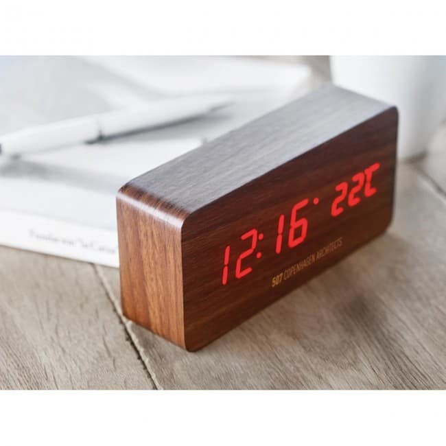 Custom Printed LED clock in MDF - Image 4