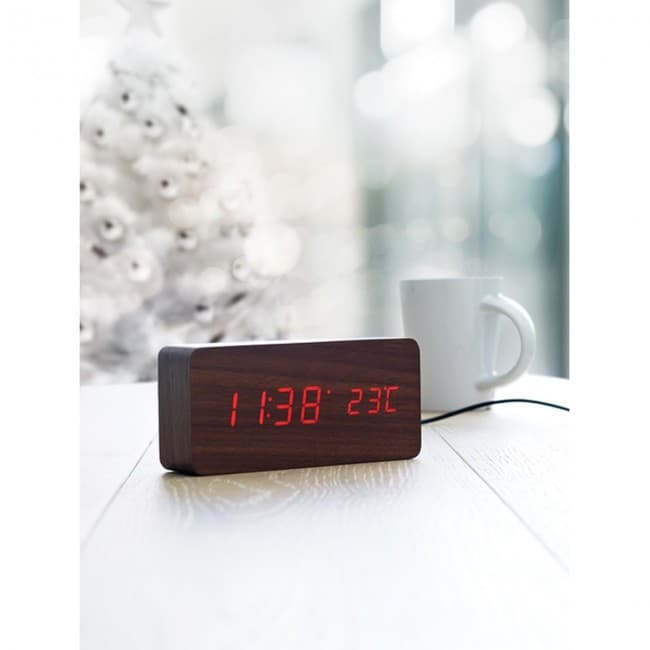 Custom Printed LED clock in MDF - Image 5