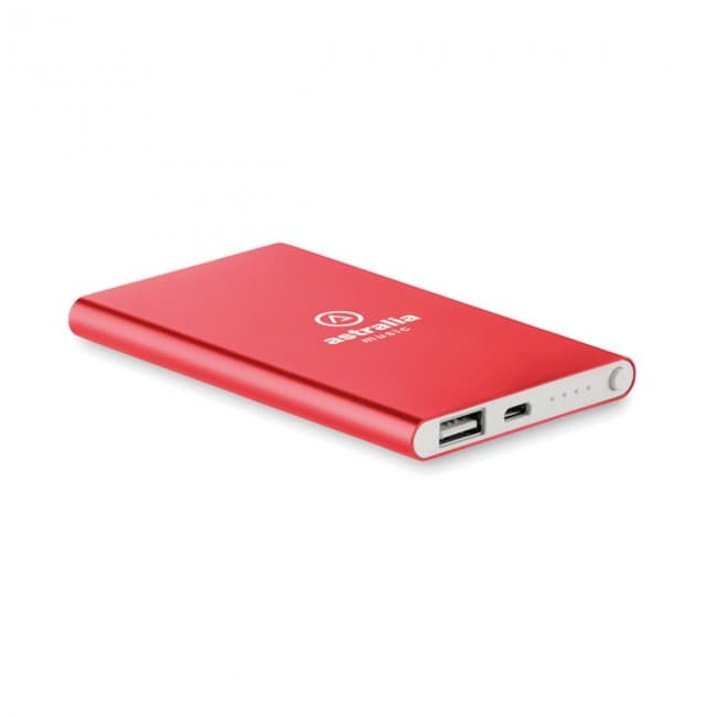 Custom Printed Flat Power Bank 4000mAh - Image 3