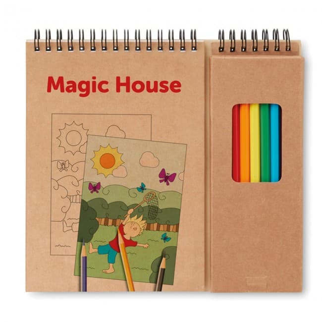 Custom Printed Colouring Set With Notepad - Image 4