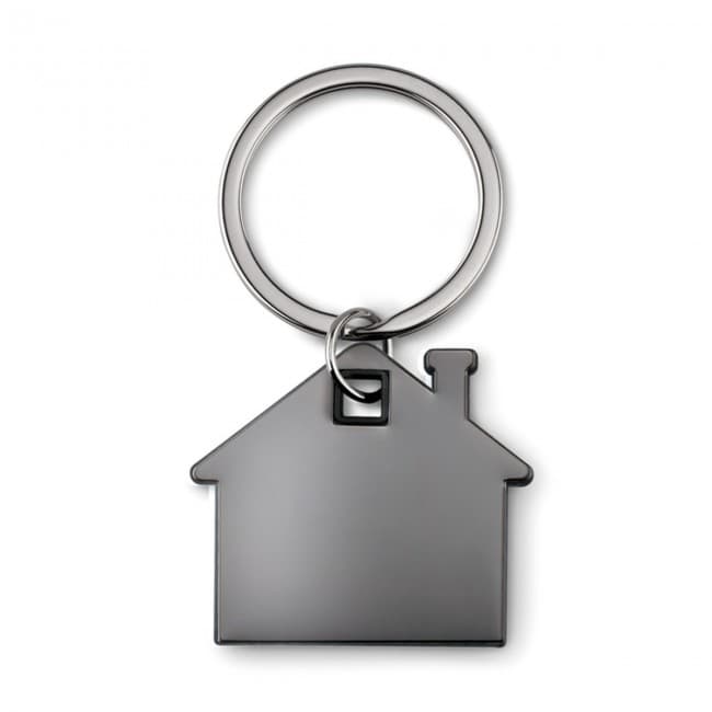 Custom Printed House Shape Plastic Keyring - Image 11