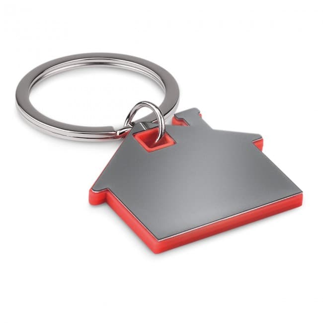 Custom Printed House Shape Plastic Keyring - Image 10