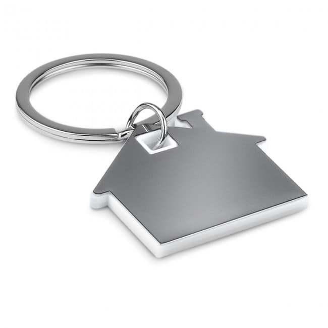 Custom Printed House Shape Plastic Keyring - Image 7