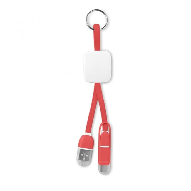 Custom Printed Keyring with USB type C plug - Image 2