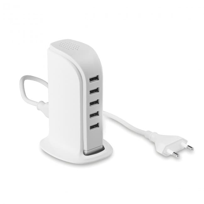 Custom Printed 5 port USB hub with AC adaptor - Image 10