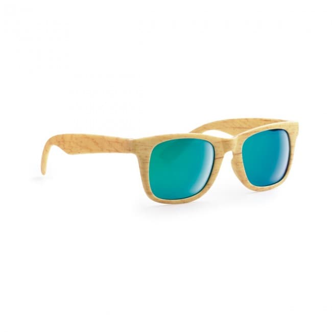 Custom Printed Wooden Look Sunglasses - Image 2