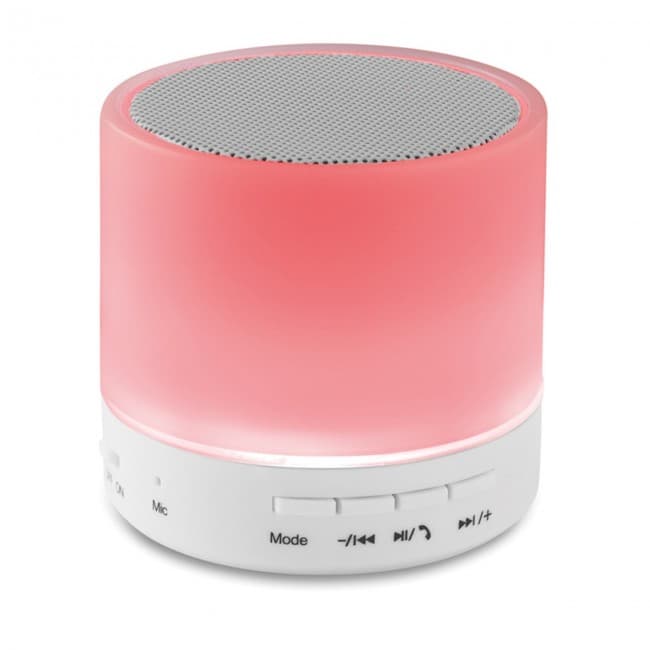 Custom Printed Round LED Wireless Speaker - Image 1