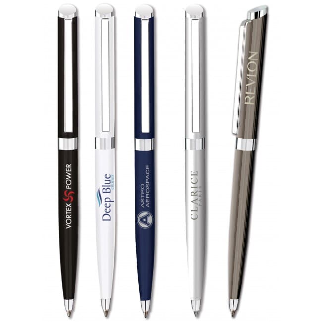 Custom Printed Elise Silver Ballpen by Inovo Design