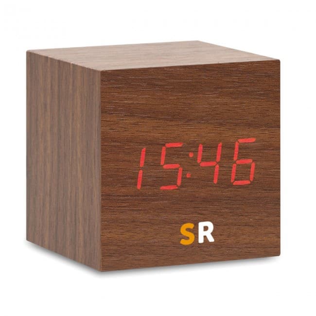 Custom Printed LED clock in MDF - Image 6