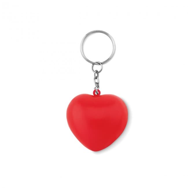 Custom Printed Keyring With PU Heart - Image 3