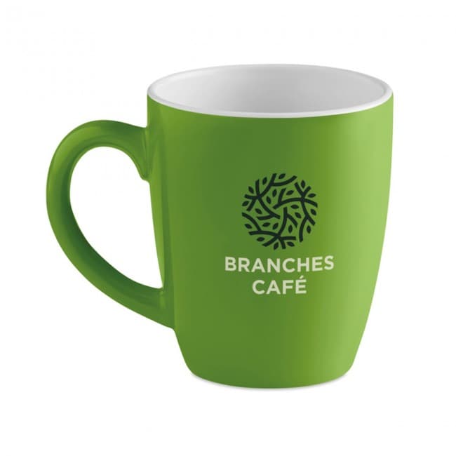 Custom Printed Ceramic Coloured Mug 290ml - Image 2