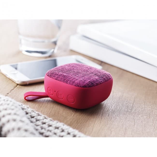 Custom Printed Square BT Speaker in fabric - Image 11