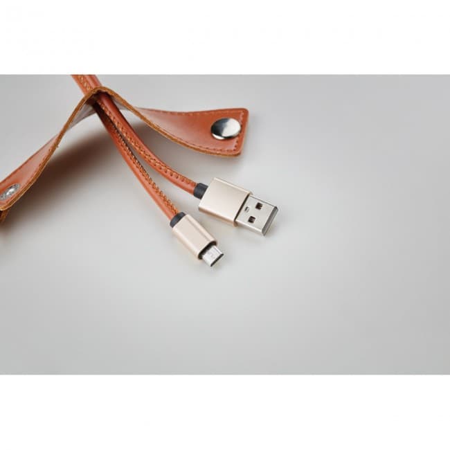 Custom Printed USB-A to micro-B cable keyrin - Image 4