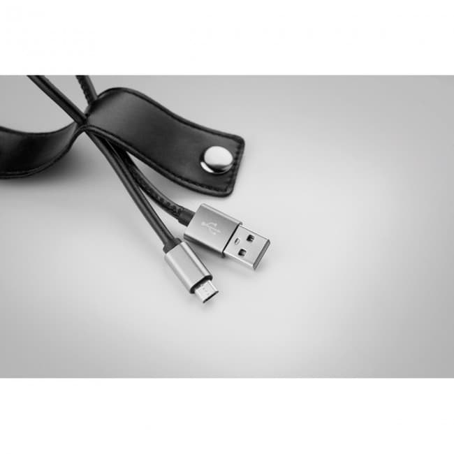 Custom Printed USB-A to micro-B cable keyrin - Image 9