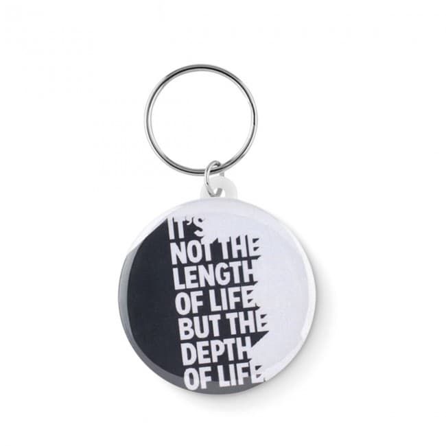 Custom Printed Small pin button key ring - Image 7