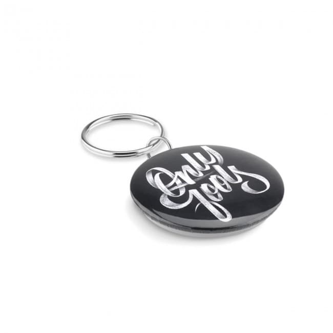 Custom Printed Small pin button key ring - Image 4