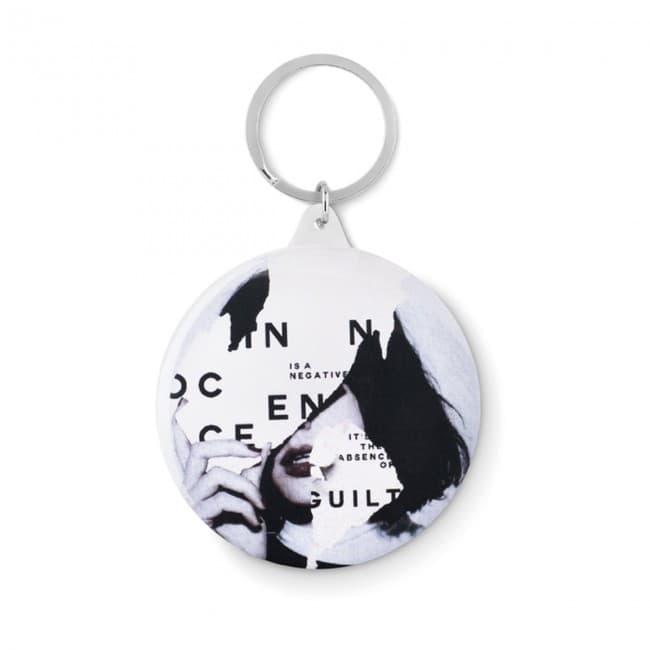 Custom Printed Pin button key ring - Image 5