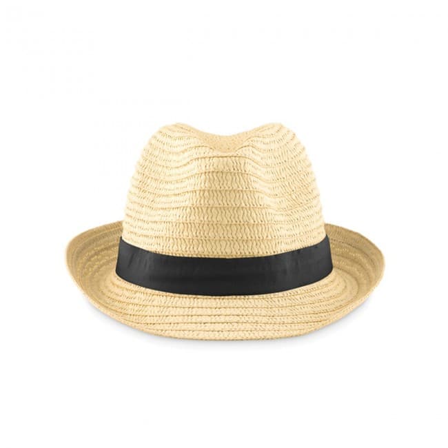 Custom Printed Paper Straw Hat - Image 1