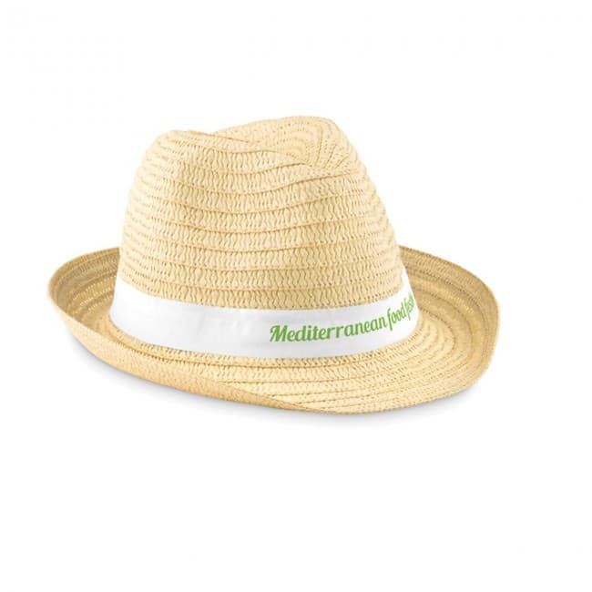 Custom Printed Paper Straw Hat - Image 8