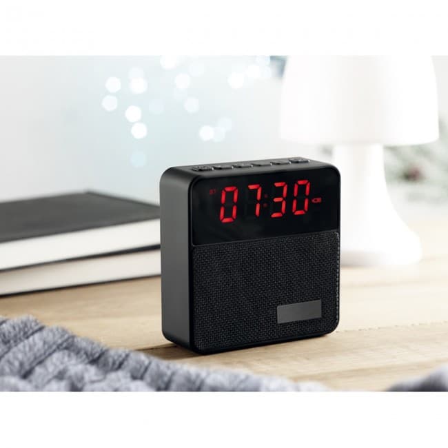 Custom Printed Fabric clock-alarm speaker - Image 11